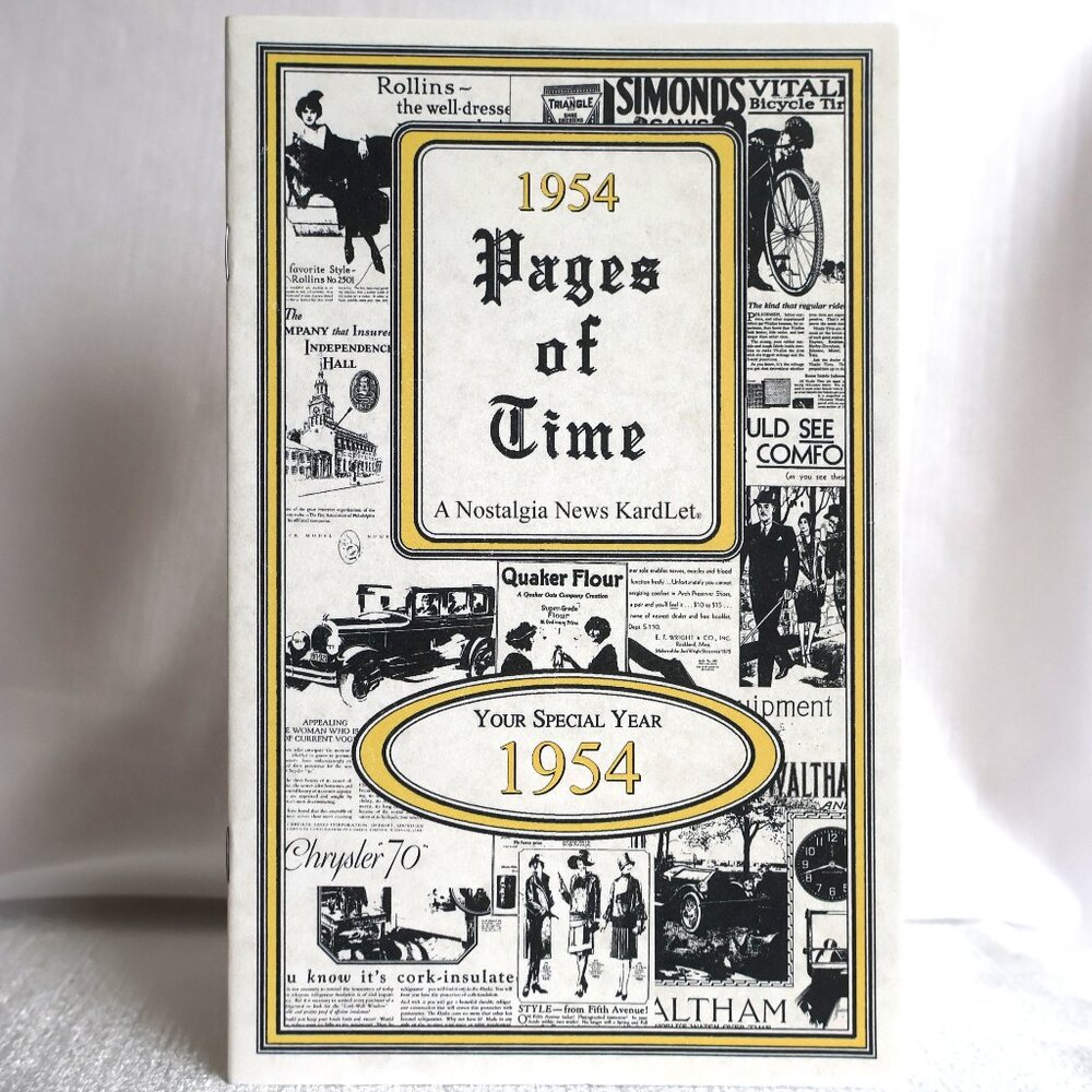 Pages of Time 1954 CELEBRATION KardLet: Birthdays, Anniversaries, Reunions